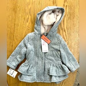 Baby girl 12 month sized jacket with faux fur! Super cute and cozy